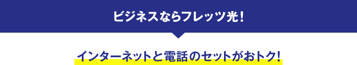 ビジネスならフレッツ光 インターネットと電話のセットがおトク！