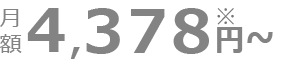 月額4,378円