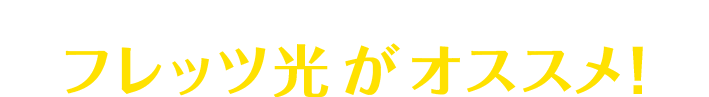 ビジネスでのインターネットはフレッツ光がオススメ！